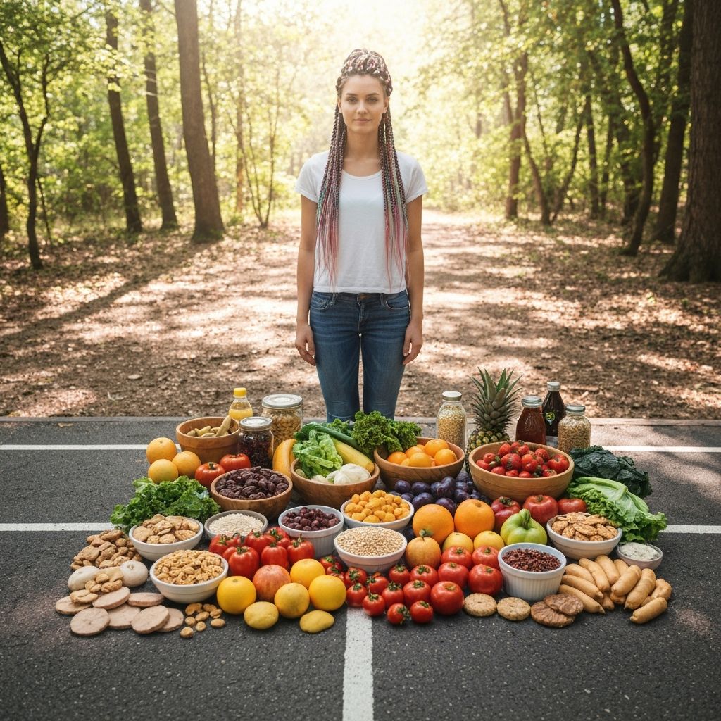 Osoba pored većeg izbora zdravih opcija za hranu reprezentuje slobodu izbora